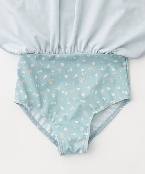 green label relaxing(グリーンレーベルリラクシング)の「GLR コバナガラ ワンピース/ 水着/ キッズ 100cm-130cm(水着・キッズ・クリーム/ライトブルー/ライラック・100cm/110cm/120cm/130cm)」の17枚目の写真