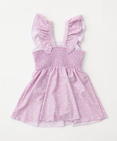 green label relaxing(グリーンレーベルリラクシング)の「GLR コバナガラ ワンピース/ 水着/ キッズ 100cm-130cm(水着・キッズ・クリーム/ライトブルー/ライラック・100cm/110cm/120cm/130cm)」の18枚目の写真