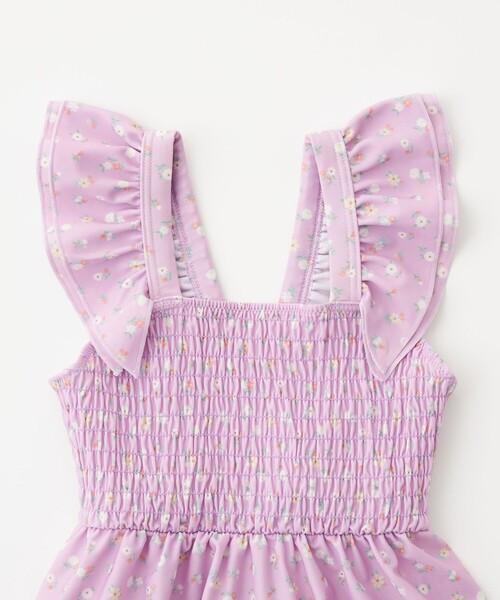 green label relaxing(グリーンレーベルリラクシング)の「GLR コバナガラ ワンピース/ 水着/ キッズ 100cm-130cm(水着・キッズ・クリーム/ライトブルー/ライラック・100cm/110cm/120cm/130cm)」の19枚目の写真