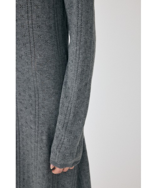 MOUSSY（マウジー）の「POINTELLE マキシドレス（ワンピース・レディース・ブラック/チャコールグレー/キナリ・FREE）」の15枚目の写真