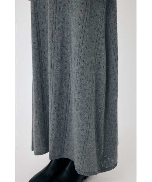 MOUSSY（マウジー）の「POINTELLE マキシドレス（ワンピース・レディース・ブラック/チャコールグレー/キナリ・FREE）」の16枚目の写真