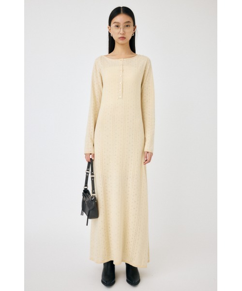 MOUSSY（マウジー）の「POINTELLE マキシドレス（ワンピース・レディース・ブラック/チャコールグレー/キナリ・FREE）」の22枚目の写真