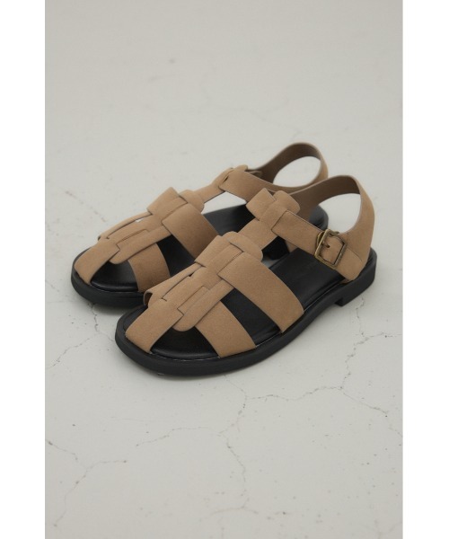 crie conforto（クリーコンフォルト）の「フラットグルカサンダル　靴（サンダル・レディース・ホワイト/ブラック/ベージュ・SMALL/MEDIUM/LARGE/LL）」の6枚目の写真