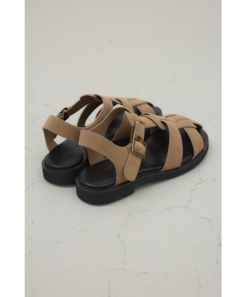 crie conforto（クリーコンフォルト）の「フラットグルカサンダル　靴（サンダル・レディース・ホワイト/ブラック/ベージュ・SMALL/MEDIUM/LARGE/LL）」の8枚目の写真