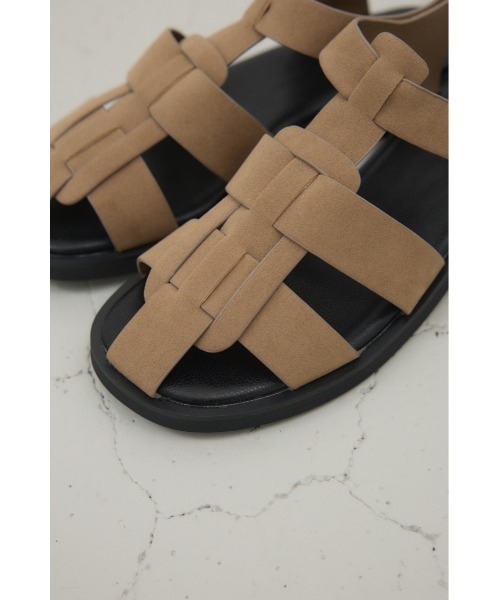 crie conforto（クリーコンフォルト）の「フラットグルカサンダル　靴（サンダル・レディース・ホワイト/ブラック/ベージュ・SMALL/MEDIUM/LARGE/LL）」の9枚目の写真