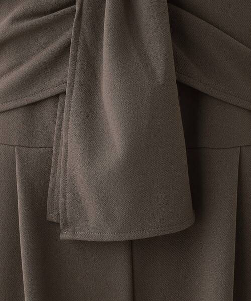 DRESKIP(ドレスキップ)の「【S-LL】リボン風キャミサロペット(サロペット/オーバーオール・レディース・チャコールグレー/ベージュ/ブラック・01/02/03/04)」の7枚目の写真