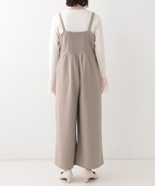 DRESKIP(ドレスキップ)の「【S-LL】リボン風キャミサロペット(サロペット/オーバーオール・レディース・チャコールグレー/ベージュ/ブラック・01/02/03/04)」の18枚目の写真