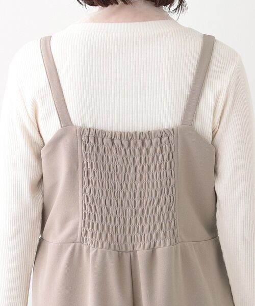 DRESKIP(ドレスキップ)の「【S-LL】リボン風キャミサロペット(サロペット/オーバーオール・レディース・チャコールグレー/ベージュ/ブラック・01/02/03/04)」の20枚目の写真