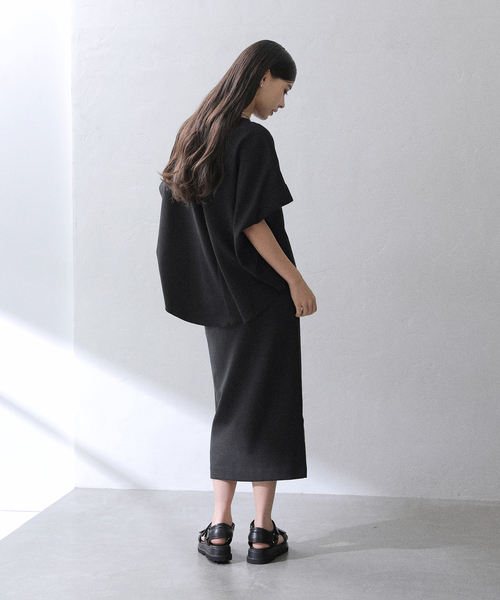 La TOTALITE(ラトータリテ)の「【洗える】Munich/ミューニック ダブルフェイスブラウス(シャツ/ブラウス・レディース・ブラック/ホワイト・FREE)」の5枚目の写真