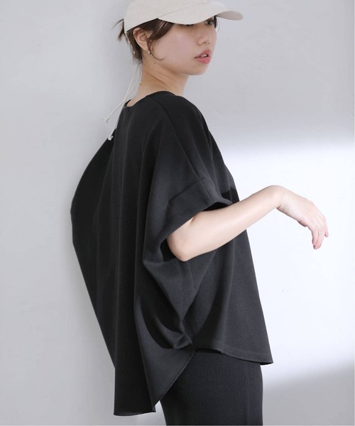 La TOTALITE(ラトータリテ)の「【洗える】Munich/ミューニック ダブルフェイスブラウス(シャツ/ブラウス・レディース・ブラック/ホワイト・FREE)」の14枚目の写真