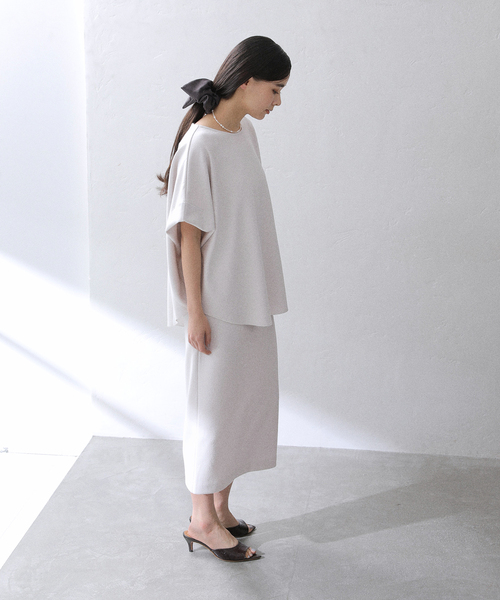 La TOTALITE(ラトータリテ)の「【洗える】Munich/ミューニック ダブルフェイスブラウス(シャツ/ブラウス・レディース・ブラック/ホワイト・FREE)」の17枚目の写真