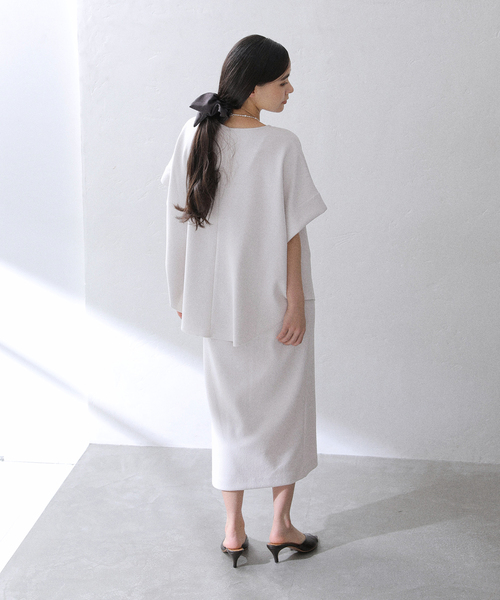 La TOTALITE(ラトータリテ)の「【洗える】Munich/ミューニック ダブルフェイスブラウス(シャツ/ブラウス・レディース・ブラック/ホワイト・FREE)」の18枚目の写真