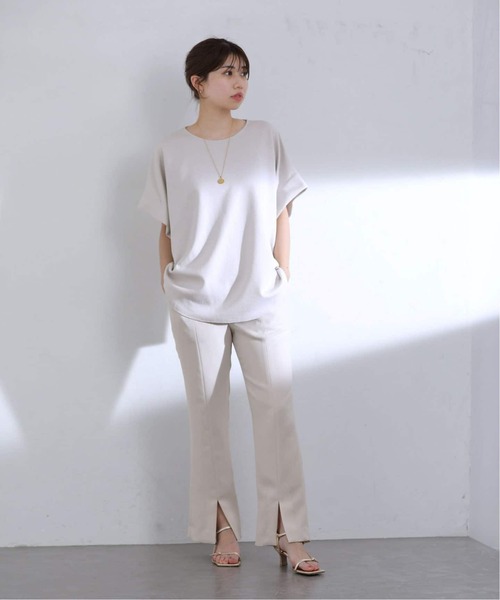 La TOTALITE(ラトータリテ)の「【洗える】Munich/ミューニック ダブルフェイスブラウス(シャツ/ブラウス・レディース・ブラック/ホワイト・FREE)」の20枚目の写真
