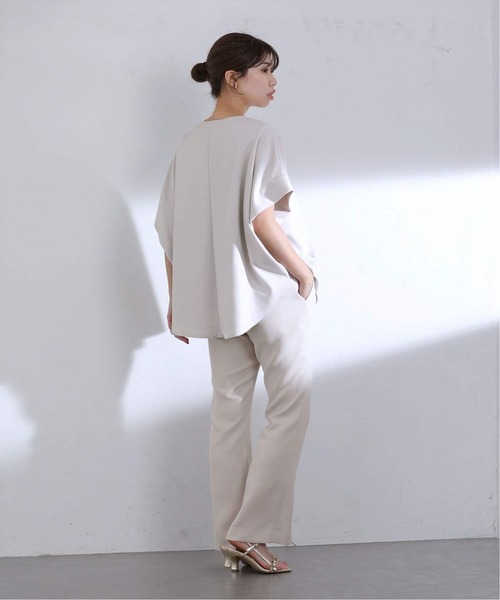 La TOTALITE(ラトータリテ)の「【洗える】Munich/ミューニック ダブルフェイスブラウス(シャツ/ブラウス・レディース・ブラック/ホワイト・FREE)」の21枚目の写真