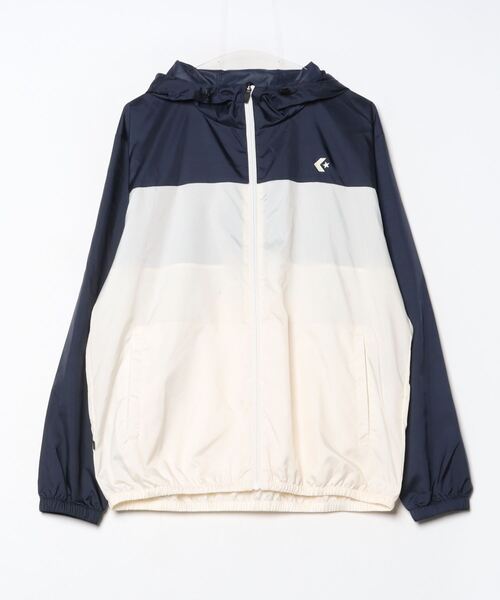 CONVERSE（コンバース）の「コンバース  ES ウインド ジャケット（ナイロンジャケット・メンズ・ネイビー/ブラック・L/LL/M）」の2枚目の写真