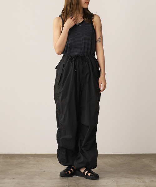 MILLER（ミラー）の「R.P.miller/ミラー Panel ribed tank top タンクトップ（タンクトップ・レディース・ホワイト/ミント/ホワイト×ブルー/ブラック/グレー・M/L/XL）」の9枚目の写真