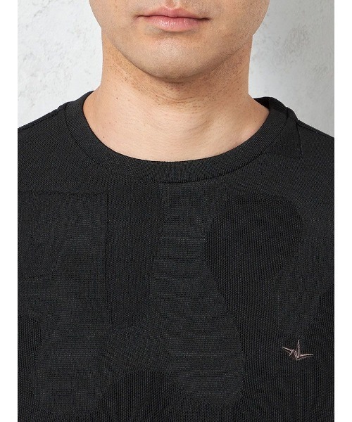 1PIU1UGUALE3 RELAX (ウノピゥウノウグァーレトレ リラックス)の「【1PIU1UGUALE3 RELAX】BIG CAMO JACQUARD Tシャツ (ウノ ピゥ ウノ ウグァーレ トレ)(Tシャツ/カットソー・メンズ・ホワイト/ブラック・L/M/LL)」の11枚目の写真