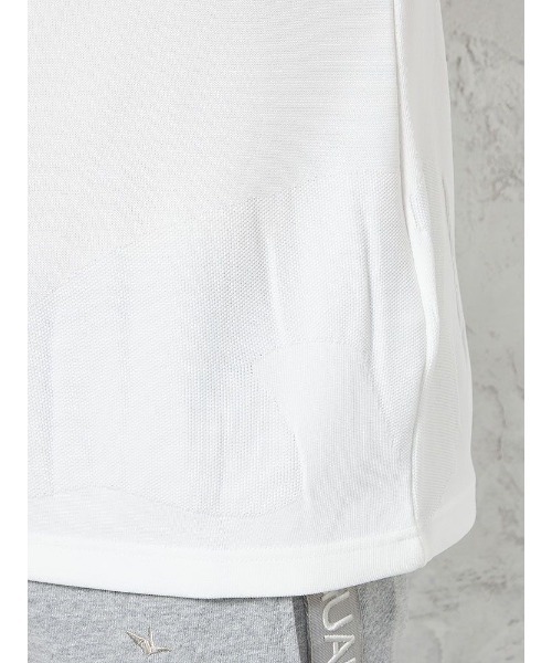 1PIU1UGUALE3 RELAX (ウノピゥウノウグァーレトレ リラックス)の「【1PIU1UGUALE3 RELAX】BIG CAMO JACQUARD Tシャツ (ウノ ピゥ ウノ ウグァーレ トレ)(Tシャツ/カットソー・メンズ・ホワイト/ブラック・L/M/LL)」の7枚目の写真
