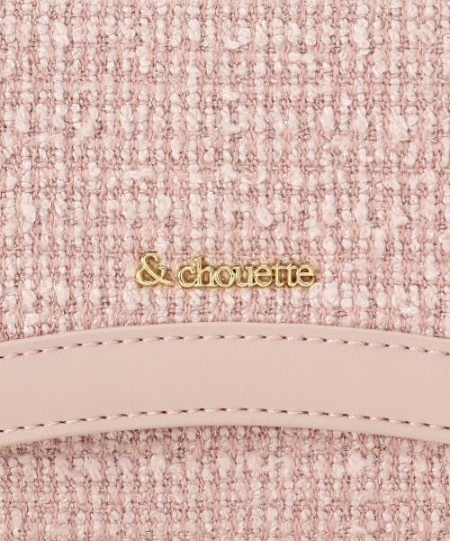& chouette（アンドシュエット）の「ツイードフラップバッグ（ショルダーバッグ・レディース・ミント/ピンク/オフホワイト/ライトブルー・FREE）」の15枚目の写真