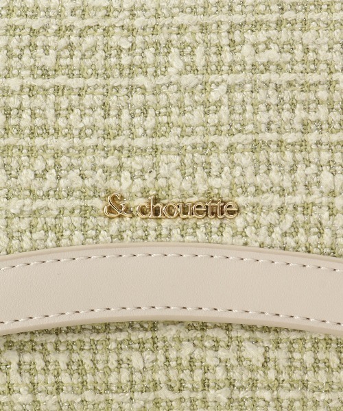 & chouette（アンドシュエット）の「ツイードフラップバッグ（ショルダーバッグ・レディース・ミント/ピンク/オフホワイト/ライトブルー・FREE）」の21枚目の写真