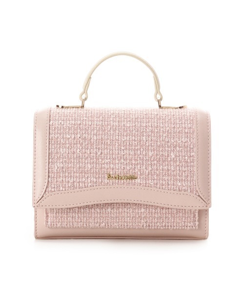 & chouette（アンドシュエット）の「ツイードフラップバッグ（ショルダーバッグ・レディース・ミント/ピンク/オフホワイト/ライトブルー・FREE）」の11枚目の写真