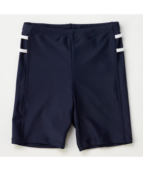 FILA(フィラ)の「FILA フィラ スクール水着 タンキニ UVカットワンポイントロゴ めくれ防止機能付き タンクトップ スパッツ セパレート水着 120~160cm(水着・キッズ・ネイビー×ホワイト/ネイビー系1/ブラック×パープル/ネイビー/ブラック×ブルー/ブラック・120cm/130cm/150cm/160cm/140cm)」の12枚目の写真