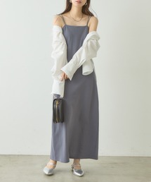 natural couture（ナチュラルクチュール）の「カップ付きカットソーキャミワンピース（ワンピース・レディース）」