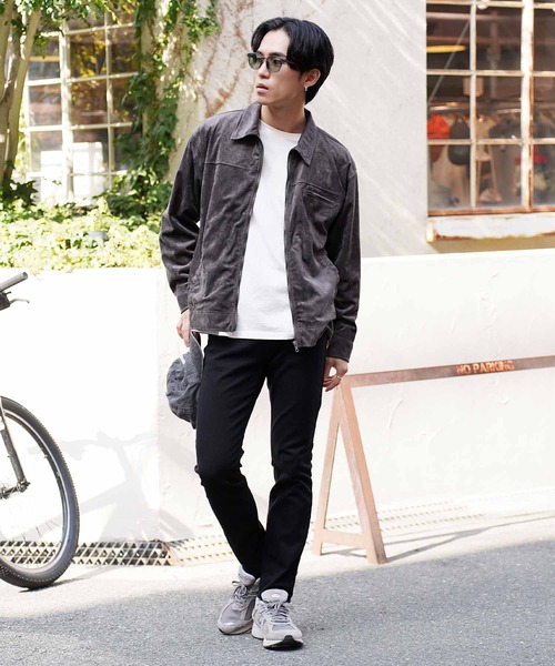 jiggys shop(ジギーズショップ)の「スウェードタッチ ジップジャケット ブルゾン(ブルゾン・メンズ・チャコールグレー/ベージュ系その他・MEDIUM/LARGE/X-LARGE)」の13枚目の写真