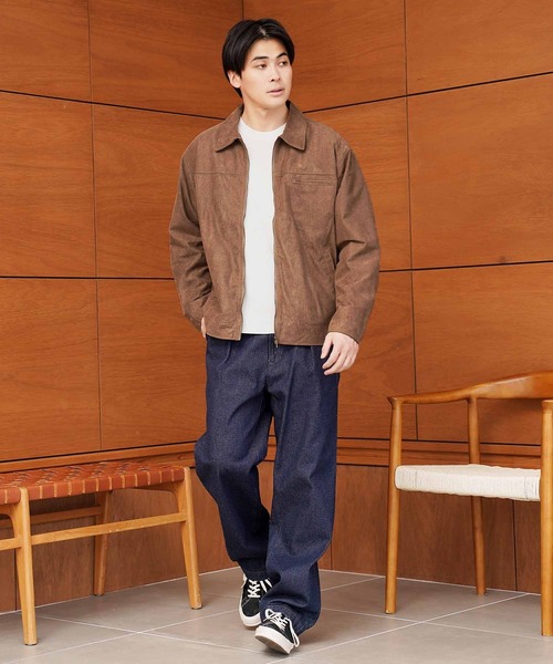 jiggys shop(ジギーズショップ)の「スウェードタッチ ジップジャケット ブルゾン(ブルゾン・メンズ・チャコールグレー/ベージュ系その他・MEDIUM/LARGE/X-LARGE)」の17枚目の写真