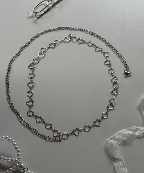 idem（イデム）の「heart chain belt／ハートチェーンベルト（ベルト・レディース・シルバー・FREE）」の16枚目の写真