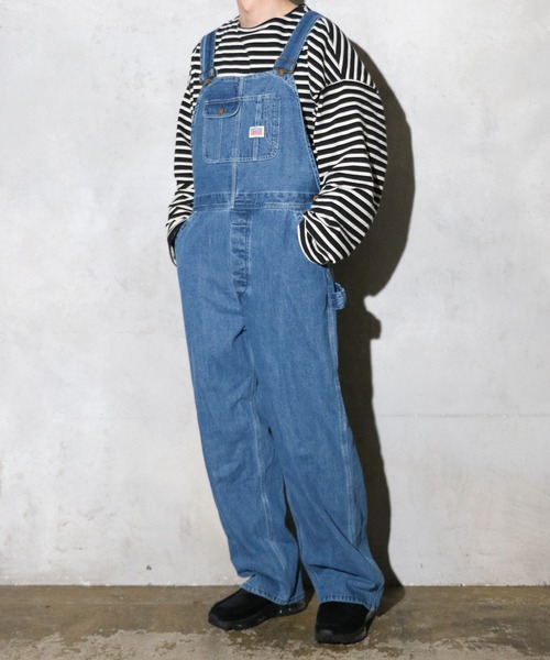 PENNEYS（ぺニーズ）の「PENNEY'S / 10oz DENIM 50S OVERALL STONE WASH 10オンス デニム オーバーオール（サロペット/オーバーオール・メンズ・ブルー・MEDIUM/LARGE）」の6枚目の写真