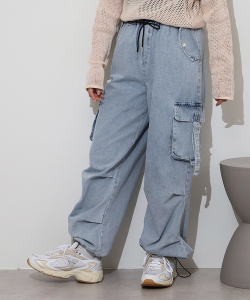 works デニムタブ付カーゴパンツ（デニムパンツ）｜FUNALIVE