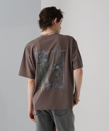 HARE | 【接触冷感】コラージュバックプリントカットSS(HARE)(Tシャツ/カットソー)