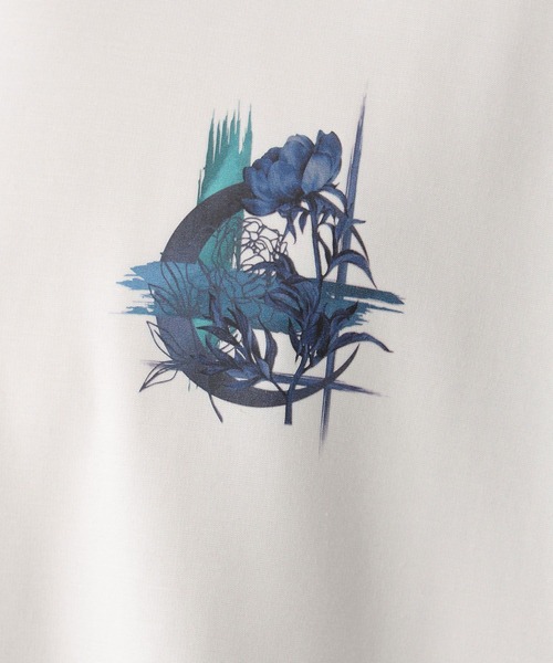 HARE（ハレ）の「【接触冷感】コラージュバックプリントカットSS(HARE)（Tシャツ/カットソー・メンズ・パープル/ブラウン/ホワイト/ブラック・SMALL/MEDIUM）」の12枚目の写真