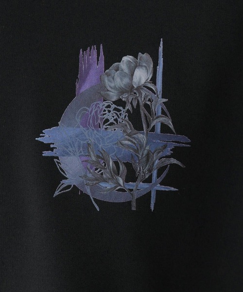 HARE（ハレ）の「【接触冷感】コラージュバックプリントカットSS(HARE)（Tシャツ/カットソー・メンズ・パープル/ブラウン/ホワイト/ブラック・SMALL/MEDIUM）」の14枚目の写真