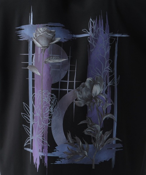 HARE（ハレ）の「【接触冷感】コラージュバックプリントカットSS(HARE)（Tシャツ/カットソー・メンズ・パープル/ブラウン/ホワイト/ブラック・SMALL/MEDIUM）」の15枚目の写真