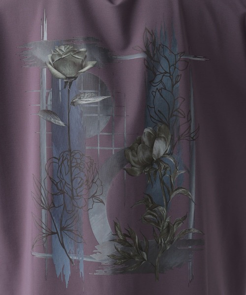 HARE（ハレ）の「【接触冷感】コラージュバックプリントカットSS(HARE)（Tシャツ/カットソー・メンズ・パープル/ブラウン/ホワイト/ブラック・SMALL/MEDIUM）」の17枚目の写真