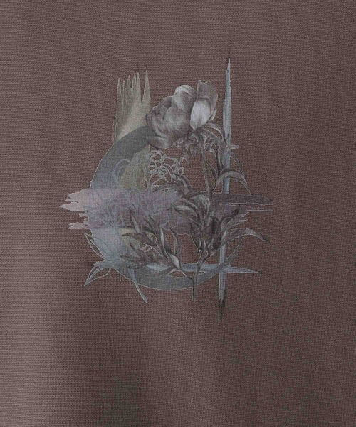 HARE（ハレ）の「【接触冷感】コラージュバックプリントカットSS(HARE)（Tシャツ/カットソー・メンズ・パープル/ブラウン/ホワイト/ブラック・SMALL/MEDIUM）」の18枚目の写真