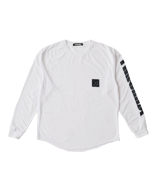 TANGRAM(タングラム)の「TANGRAM/タングラム DRY TOUCH SLEEVE LOGO LS TEE 長袖Tシャツ(Tシャツ/カットソー・メンズ・ホワイト/ブラック/ネイビー・XL/L/M/S)」の1枚目の写真