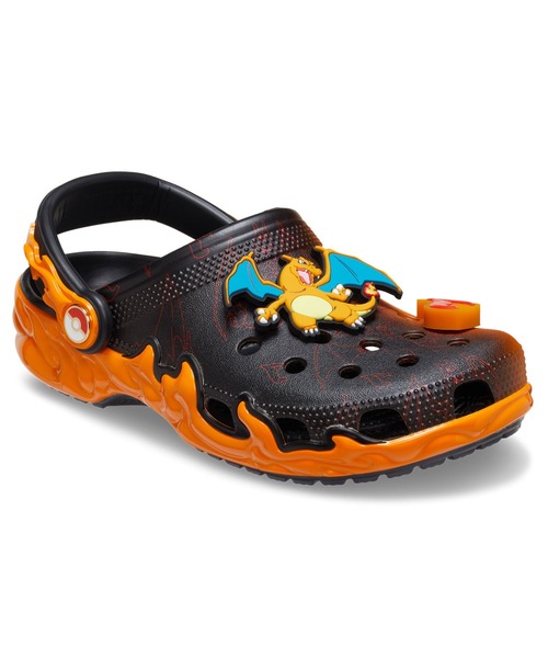Crocs ブラック 厚底 クロックス ポケモン crocs Classic Pokemon Clog Black/Multi （クロックス