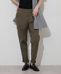 BRODIAEA 麻ストレッチテーパードパンツ