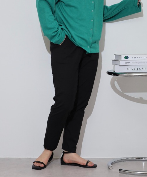 BRODIAEA(ブローディア)の「BRODIAEA 麻ストレッチテーパードパンツ(その他パンツ・レディース・ライム/ブラウン/モカ/ロイヤルブルー/ネイビー/カーキ/ブラック/オフホワイト・M-L)」の14枚目の写真