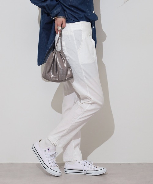 BRODIAEA(ブローディア)の「BRODIAEA 麻ストレッチテーパードパンツ(その他パンツ・レディース・ライム/ブラウン/モカ/ロイヤルブルー/ネイビー/カーキ/ブラック/オフホワイト・M-L)」の11枚目の写真