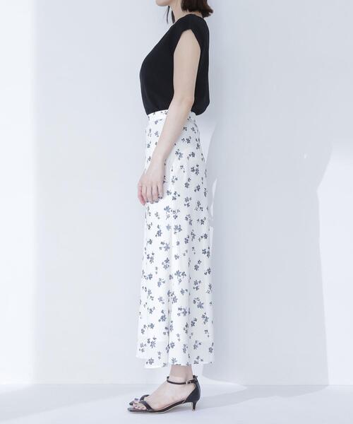 NATURAL BEAUTY BASIC(ナチュラルビューティーベーシック)の「◇フラワープリントナロースカート(スカート・レディース・ホワイト系その他/ブラック系その他・MEDIUM/P/S)」の13枚目の写真