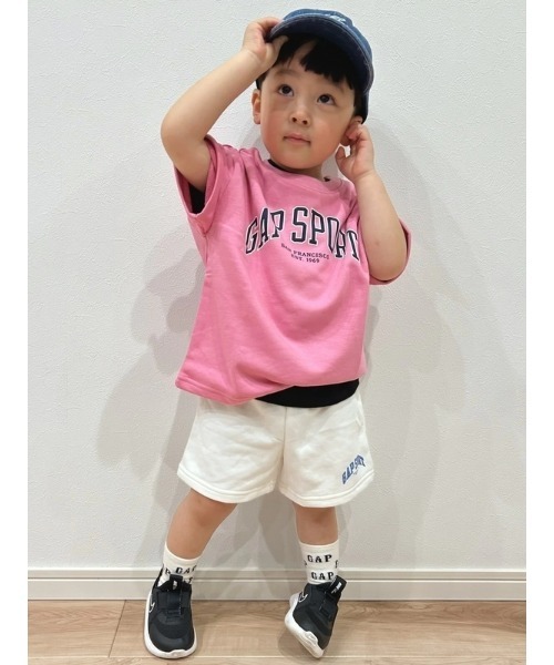 GAP（ギャップ）の「babyGap リラックス グラフィック プルオンショートパンツ（スウェットパンツ・キッズ・グリーン/ピンク/ブルー/オフホワイト・70cm/80ｃｍ/90cm/95cm/100cm/105cm/110cm）」の16枚目の写真
