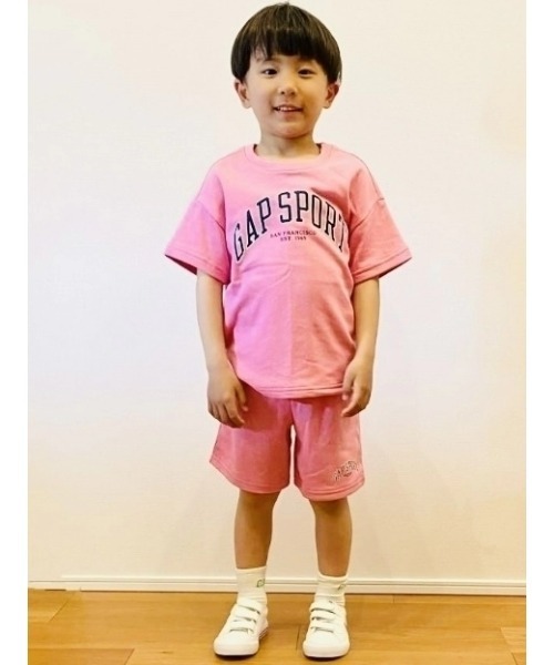GAP（ギャップ）の「babyGap リラックス グラフィック プルオンショートパンツ（スウェットパンツ・キッズ・グリーン/ピンク/ブルー/オフホワイト・70cm/80ｃｍ/90cm/95cm/100cm/105cm/110cm）」の7枚目の写真