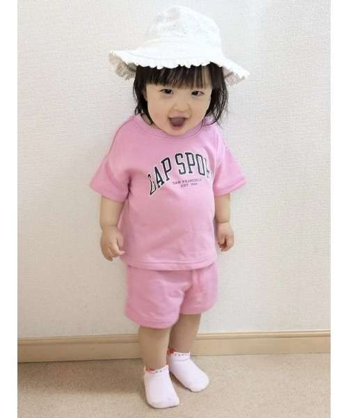 GAP（ギャップ）の「babyGap リラックス グラフィック プルオンショートパンツ（スウェットパンツ・キッズ・グリーン/ピンク/ブルー/オフホワイト・70cm/80ｃｍ/90cm/95cm/100cm/105cm/110cm）」の8枚目の写真