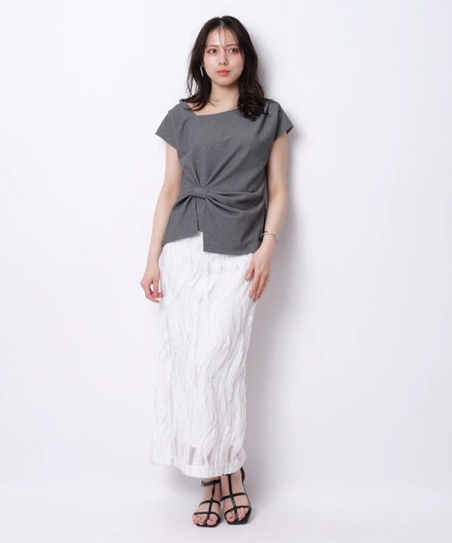 Mystrada（マイストラーダ）の「ウェーブ刺繍タイトスカート