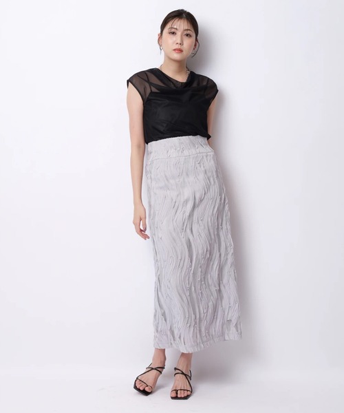 マイストラーダ　刺繍スカート Mystrada（マイストラーダ）の「リボン刺繍スカート（スカート