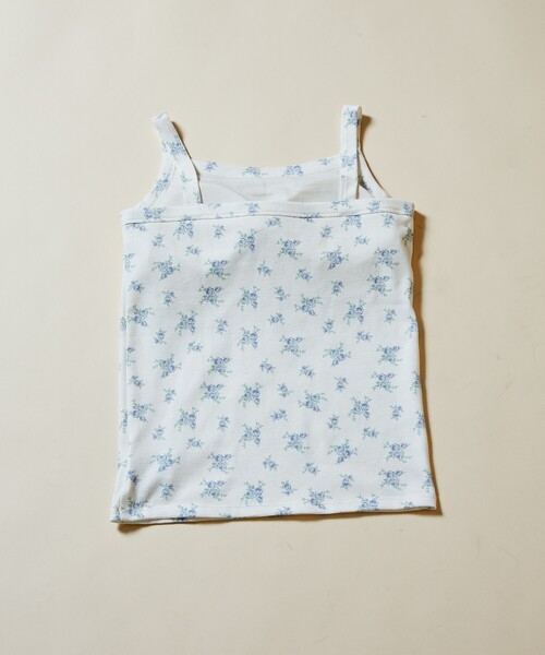 PUBLUX（パブリュクス）の「PUBLUX/パブリュクス カップ付き 小花柄 サーマル キャミソール　限定展開（キャミソール・レディース・ブルー/イエロー・ﾌﾘ-）」の8枚目の写真